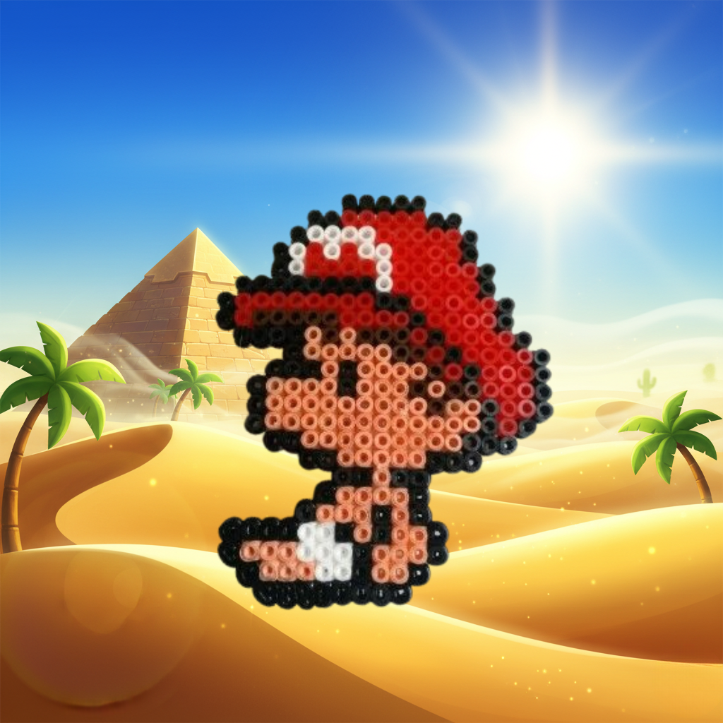 Baby Mario pärlplatta mönster